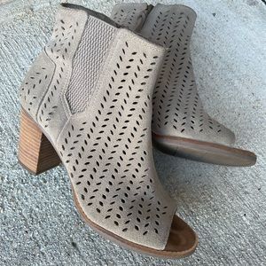 TOMS peep to ankle boot